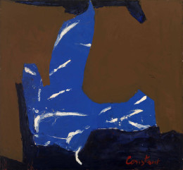 Constant Nieuwenhuys-ZT/Compositie blauw bruin , 1952