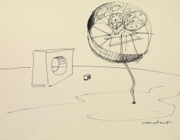 Constant Nieuwenhuys-New Babylon-La fleur mécanique, 1961 ca