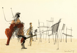 Constant Nieuwenhuys-Stoelendans, 1971