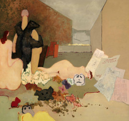 Constant Nieuwenhuys-Casanova s'associe avec la morale, 1975