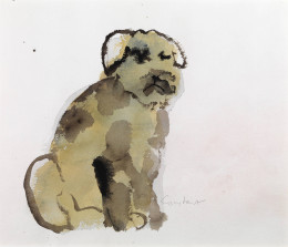 Constant Nieuwenhuys-Old dog, ca 1980