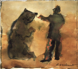 Constant Nieuwenhuys-ZT/De berenleider, ca 1984