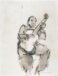 Constant Nieuwenhuys-De gitarist, 1985