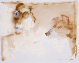 Constant Nieuwenhuys-Homme et chien, ca 1989