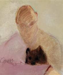 Constant Nieuwenhuys-ZT/Figuur met hond, ca 1990