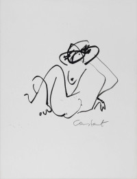 Constant Nieuwenhuys-ZT/Masturberende vrouw, ca 1990