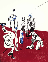 Constant Nieuwenhuys-Comic act, 1963