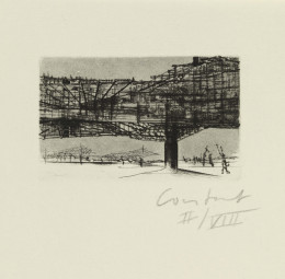 Constant Nieuwenhuys-12 Radierungen zu New Babylon-Fragment van een sector, 1970
