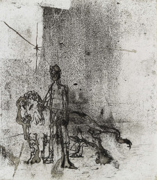 Constant Nieuwenhuys-Jongen met leeuw, 1987