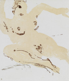 Constant Nieuwenhuys-Liggend naakt, 1993