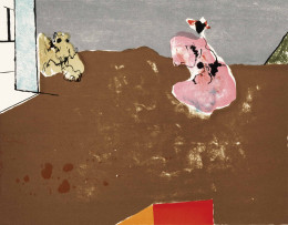 Constant Nieuwenhuys-Vrouw en hond, 1965