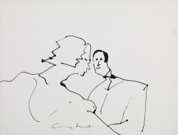 Constant Nieuwenhuys-ZT/Vrouw en man, ca 1980