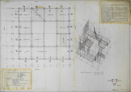 Constant Nieuwenhuys-Tentoonstelling V2 Omgang-Bouwtekening blad 1, 1965