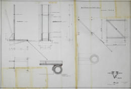 Constant Nieuwenhuys-Tentoonstelling V2 Omgang-Bouwtekening blad 6, 1965