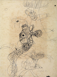 Constant Nieuwenhuys-De bizarre liefde, 1948