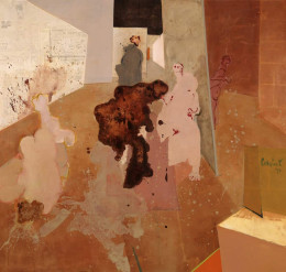 Constant Nieuwenhuys-De ontmoeting van Ubu en Justine, 1975