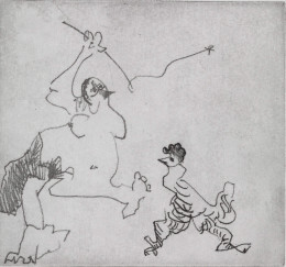 Constant Nieuwenhuys-Gepeitschter Hahn, 1982