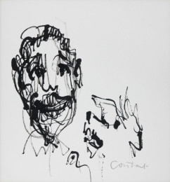 Constant Nieuwenhuys-ZT/Man met hond, 1990 ca