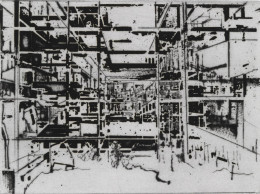 Constant Nieuwenhuys-Interieur van een sector II, 1970