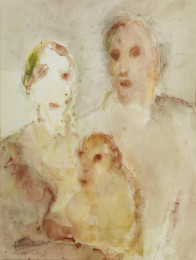 Constant Nieuwenhuys-Le couple au singe, ca 1985