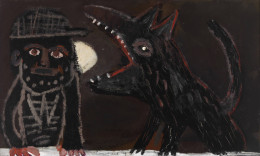 Constant Nieuwenhuys-Man met hond, 1949