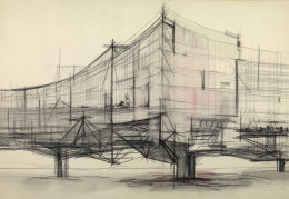Constant Nieuwenhuys-Sectorconstructie New Babylon/Schets voor een sector, 1966