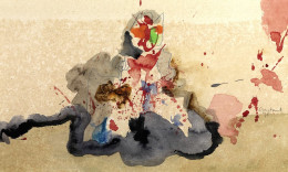 Constant Nieuwenhuys-Zittende Oosterse vrouw, 1975