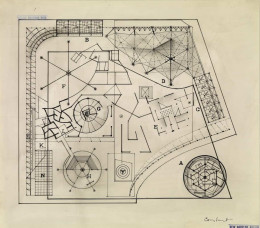 Constant Nieuwenhuys-Plattegrond van de gele sector, 1959