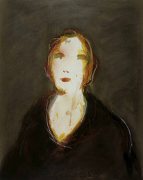 Constant Nieuwenhuys-Portrait de dame, 1985 