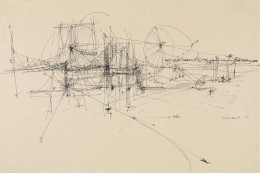 Constant Nieuwenhuys-Schets voor een constructie, 1961