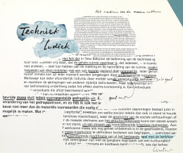 Constant Nieuwenhuys-Theorie collage New Babylon no. 6, 1974