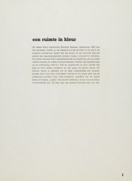 Constant Nieuwenhuys-VOOR EEN SPATIAAL COLORISME, pag 01, 1953