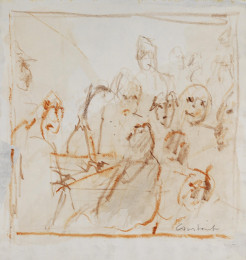 Constant Nieuwenhuys-Voorstudie Le tribunal-4, 1989