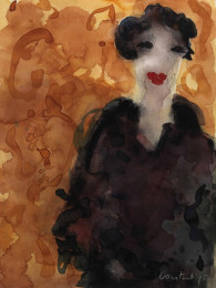 Constant Nieuwenhuys-Vrouw tegen oranje, 1995