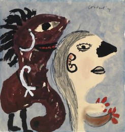 Constant Nieuwenhuys-Vrouw met beest, 1949