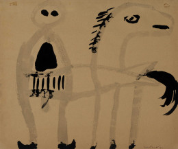 Constant Nieuwenhuys-Man en paard, 1949