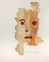 Constant Nieuwenhuys-Vrouwengezicht, 1993