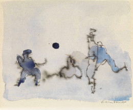 Constant Nieuwenhuys-Les joueurs aux ballons, ca 1985
