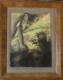 2016 Mixed techniques on paper, 1940