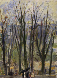Constant Nieuwenhuys-Gezicht op het Sarphatipark, 1945
