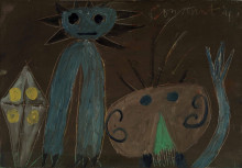 Constant Nieuwenhuys-ZT/Kind met vlieger, 1949