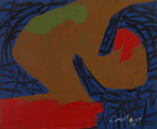Constant Nieuwenhuys-ZT/Compositie met ronde vormen, 1953