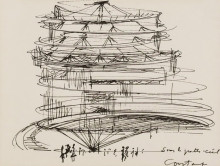 Constant Nieuwenhuys-Sous le gratte-ciel, 1961