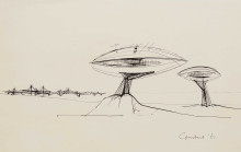 Constant Nieuwenhuys-Spatiovores in een landschap, 1961