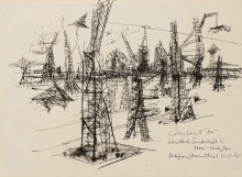 Constant Nieuwenhuys-Künstliche Landschaft in New-Babylon, 1965