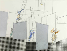 Constant Nieuwenhuys-De ladderbeklimmers, 1969