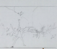 Constant Nieuwenhuys-01 Schetsen voor ets L'insurrection, 1986