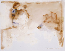Constant Nieuwenhuys-Homme et chien, ca 1989