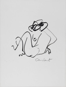 Constant Nieuwenhuys-ZT/Masturberende vrouw, ca 1990