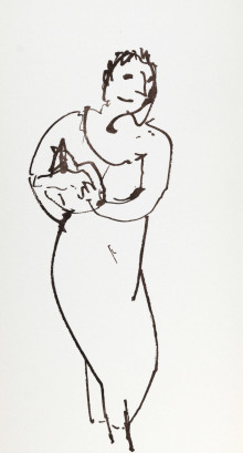 Constant Nieuwenhuys-Les visiteurs du vernissage 24, 1987